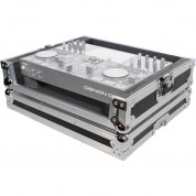 Prox Ata-style Flight Case For Denon Prime Go Digital Controller (silver On Black)