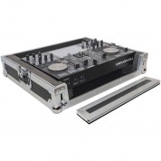 Prox Ata-style Flight Case For Denon Prime Go Digital Controller (silver On Black)