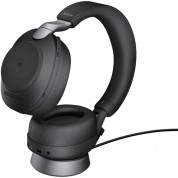 Jabra Evolve2 85 Noise-canceling Wireless Over-ear Headset With Stand (unified Communication, Usb Type-c, Black)