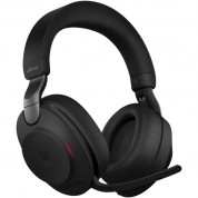 Jabra Evolve2 85 Noise-canceling Wireless Over-ear Headset With Stand (unified Communication, Usb Type-c, Black)