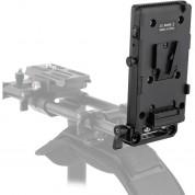 Camvate Quick Release V-mount Battery Plate With Cheese Plate & 15mm Rod Clamp