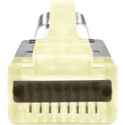 Simply45 Proseries Cat 7a/7/6a Stp Shielded External Ground Pass-through Modular Plug (yellow, 50-piece Jar)