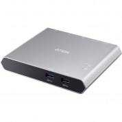 Aten Us3310 2-port Usb 3.2 Gen 1 Sharing Switch With Power Pass-through