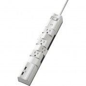 Apc Essential Surgearrest Rotating 6-outlet Surge Protector With 5v 3.4a Usb Ports (white, 120v)