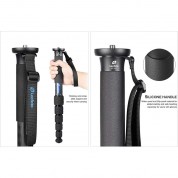 Leofoto Mp-365c 5-section Carbon Fiber Monopod