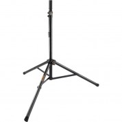 Auray Ss-47a-pb Deluxe Lightweight Height-adjustable Aluminum Speaker Stands With Tripod Base And Carrying Case