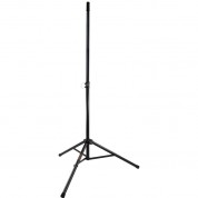 Auray Ss-47a-pb Deluxe Lightweight Height-adjustable Aluminum Speaker Stands With Tripod Base And Carrying Case