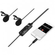 Boya By-m1dm Dual Omnidirectional Lavalier Microphone