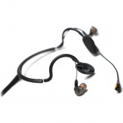 Point Source Audio Cm-i5-4m In-ear Intercom Headset With Noise-canceling Boom Mic (4-pin Xlr Male)