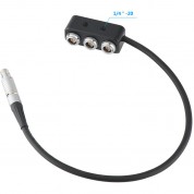 Camvate 1-to-3 Power Splitter Cable (rs 3-pin Male To Three Rs 3-pin Female)