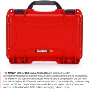 Nanuk 909 Hard Utility Case With Foam Insert For Dji Osmo (red)