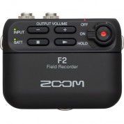 Zoom F2 Ultracompact Portable Field Recorder With Lavalier Microphone