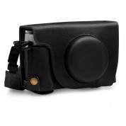 Megagear Ever Ready Top Grain Leather Camera Case For Fujifilm X100v (black)