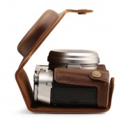 Megagear Ever Ready Top Grain Leather Camera Case For Fujifilm X100v (brown)