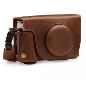 Megagear Ever Ready Top Grain Leather Camera Case For Fujifilm X100v (brown)