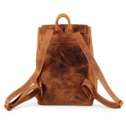 Megagear Valley Handcrafted Top Grain Leather Backpack (camel)