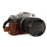 Megagear Ever Ready Leather Half Camera Case For Fujifilm X-t4 (brown)