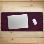 Londo Genuine Leather Extended Mouse Pad (damson)