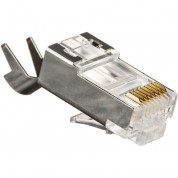 Platinum Tools Rj-45 Cat6a/10-gig Shielded Connectors With Liners (50-pieces, Clamshell Packaging)