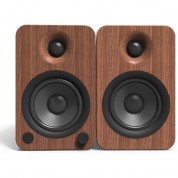 Kanto Living Yu4 2-way Powered Bookshelf Speakers (walnut, Pair)