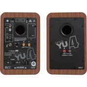 Kanto Living Yu4 2-way Powered Bookshelf Speakers (walnut, Pair)