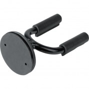 Levy's Black Forged Guitar Hanger With Black Leather