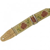 Levy's Hemp Guitar Strap (pink And Red Rose)