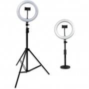 Gator Two Ring Lights With Stands & Phone Holders