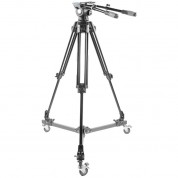 Prompter People Heavy-duty Fluid Head With Aluminum Legs And Dolly (50 Lb Capacity)