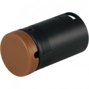 Cable Techniques Low-profile Right-angle Xlr 3-pin Male Connector (standard Outlet, A-shell, Brown Cap)