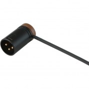 Cable Techniques Low-profile Right-angle Xlr 3-pin Male Connector (standard Outlet, A-shell, Brown Cap)