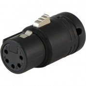 Cable Techniques Low-profile Right-angle Xlr 5-pin Female Connector With Adjustable Exit (standard Outlet)