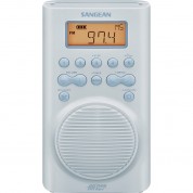 Sangean Sg-100 Am/fm/weather Waterproof Shower Radio (sky Blue)