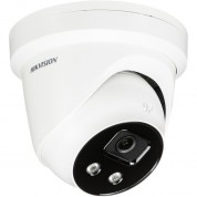 Hikvision Acusense Pci-t18f2s 8mp Outdoor Network Turret Camera With Night Vision (white)