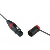 Cable Techniques Straight Xlr Female To Low-profile Right-angle Xlr Male Interconnect Cable (red Ring/cap, 12