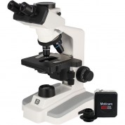 National Optical Trinocular Microscope With Plan Achromatic Lenses & Hdmi Camera Bundle