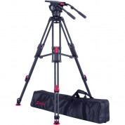 Ozen Agile 18m Fluid Head With 100mm 2-stage Tripod, Mid-level Spreader & Soft Case