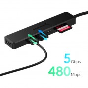 Sabrent 2-port Usb 3.1 Gen 1 Hub With Hdmi Port, Power Delivery, And Card Readers