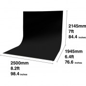 Easiframe Cyclorama Fabric Curved Frame Skin / Chroma Key (black)