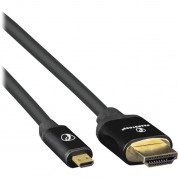 Pearstone Hdd-203 High-speed Micro-hdmi To Hdmi Cable With Ethernet (3')