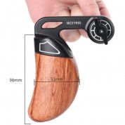 Niceyrig Wooden Handle With Arri Rosette Mount (left)