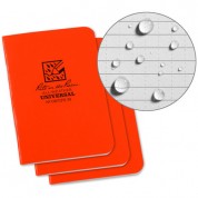 Rite In The Rain Stapled Notebooks (3-pack, Orange, 3.3 X 4.6