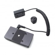 Digitalfoto Solution Limited Sony Np-fw50 Dummy Battery To L-series Battery Plate (coiled Cable, 15.7 To 39.3