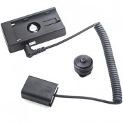 Digitalfoto Solution Limited Sony Np-fw50 Dummy Battery To L-series Battery Plate (coiled Cable, 15.7 To 39.3