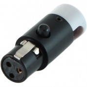 Cable Techniques Lps Low-profile Right Angle Ta3f Connector (gray, Large)