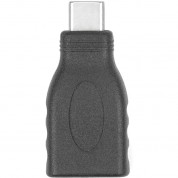 Rocstor Usb 2.0 Type-c Male To Usb Type-a Female Adapter (black)