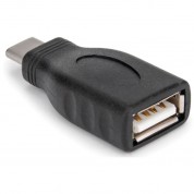 Rocstor Usb 2.0 Type-c Male To Usb Type-a Female Adapter (black)