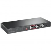 Tp-link Tl-sl1218p 16-port 10/100 Mb/s + 2-port Gigabit Poe+ Compliant Unmanaged Switch With Sfp