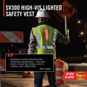 Coast Sv300 Rechargeable Hi-vis Safety Vest (large)