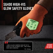 Coast Crew Sg400 Hi-vis Glow Safety Gloves (x-large)